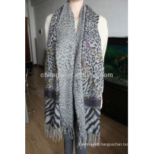 100%cashmere double printed shawls